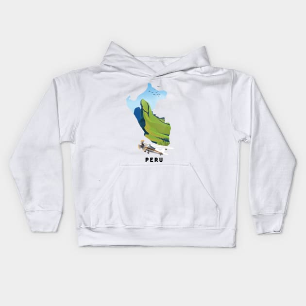 Peru Kids Hoodie by nickemporium1